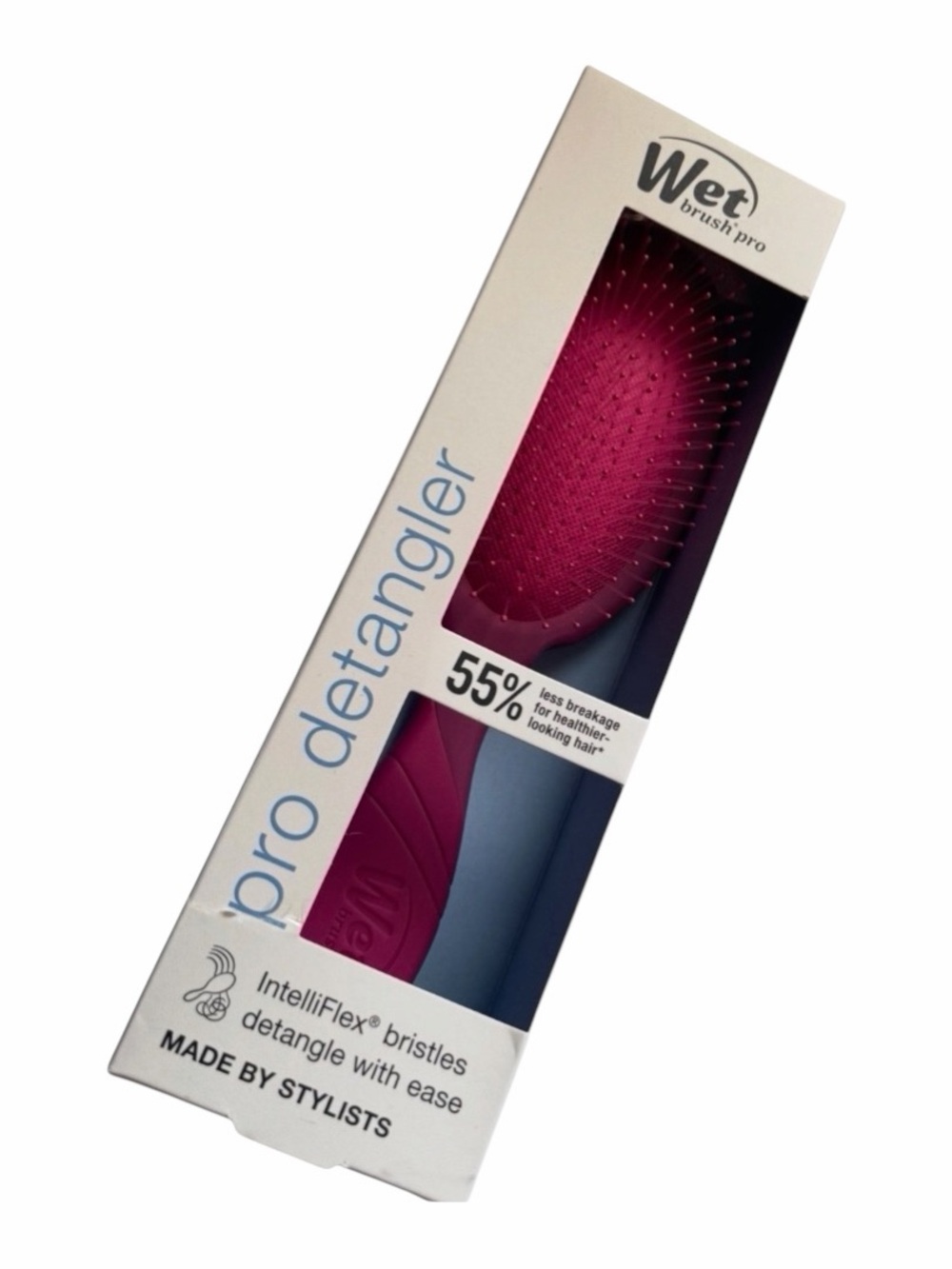 Wet Brush Pro Detangler Brush Frost Pink Professional Salon Quality NWT Gift